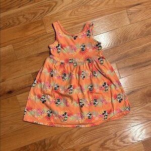 Disney Minnie Mouse Kids Dress in Vibrant Orange